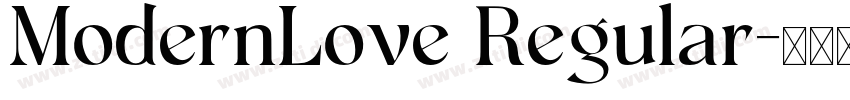 ModernLove Regular字体转换